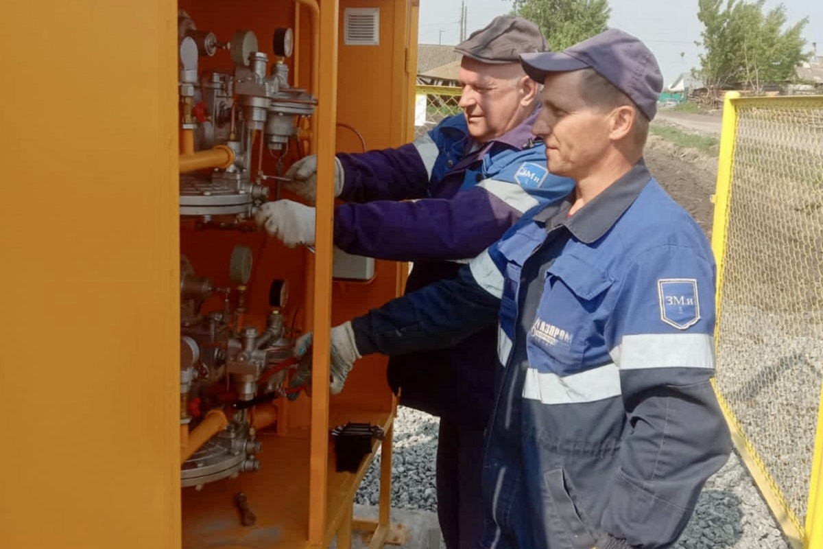 В селе Александровка Челябинской области введен в эксплуатацию газопровод